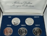 Morgan Silver Dollar Proof Set of Key Dates,  Replica Set in Case