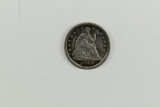 1849 Seated Liberty 1/2 Dime