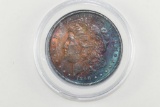 1890 Rainbow Morgan Silver Dollar