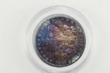 1887-0 Rainbow Morgan Silver Dollar