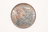 1921 Morgan Silver Dollar Rainbow Toned