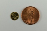 14K Miniature One Cent Piece Replica - Unmarked