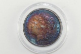 1883 Rainbow Morgan Silver Dollar