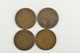 4 - 1870's Indian Head Pennies - 1879, 1873, 1875, 1872