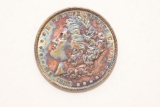 1888 Morgan Silver Dollar Rainbow Toned