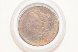 1884 Morgan Silver Dollar Rainbow Toned