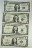 4 - Silver Certificates, 1935A, C, 2 - E