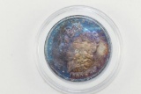 1880-O Rainbow Morgan Silver Dollar