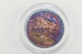 1882-O Rainbow Morgan Silver Dollar