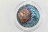 1880 Rainbow Morgan Silver Dollar