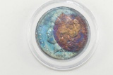 1890-O Rainbow Morgan Silver Dollar