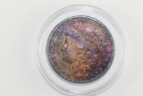 1880 Rainbow Morgan Silver Dollar