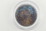 1880 Rainbow Morgan Silver Dollar