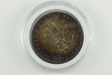 1882-O Rainbow Morgan Silver Dollar