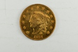 1834 Matron Head 13 Star Large Cent, Small 8, Large Stars, Cleaned & Retone