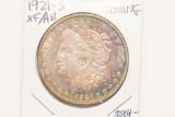 1921-S Morgan Silver Dollar Toned