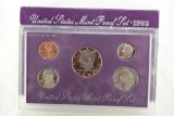 1993 U.S. Proof Set (5 Coins)