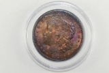 1921 Rainbow Morgan Silver Dollar