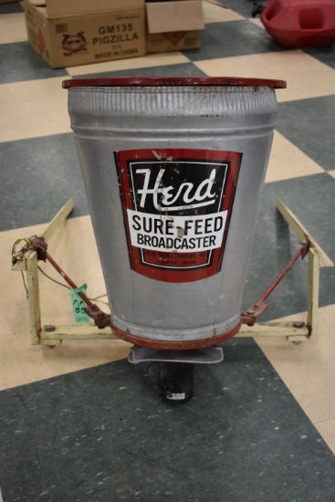 Herd Sure-Feed Seed Broadcaster, Galvanized Tub