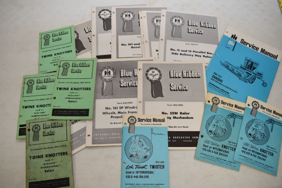 Group of 20 Books Including, Blue Ribbon Service Knotter Book For 420 430 4