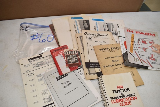 Group of 15 Books and Fliers Including 1973 IH Farm Magazine, Case Product