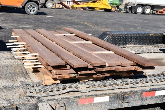 Group of 30 1" Thick Walnut Boards, Various Widths, Varying Lengths from 77