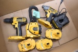 DeWalt Impact Drill, Drill and Light w/ Charger and Batteries