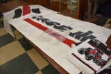 2 Flags/Banners of Case & International w/ Shopping Bags