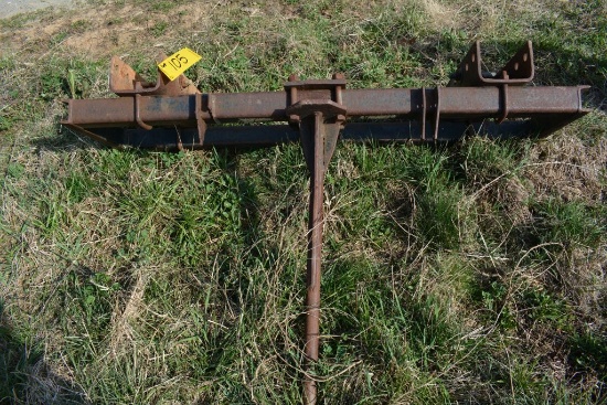 Bale spear for front end loader, Home made