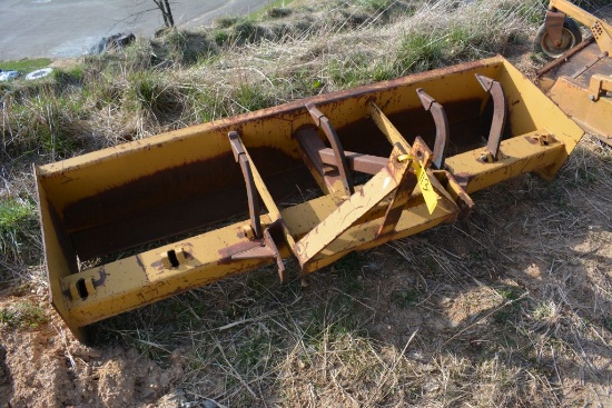 5’ box scraper w/ teeth, 3 pt