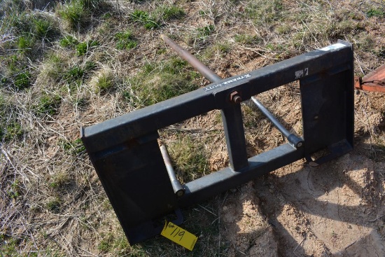 3 pt Skid Steer 3 prong bale spear