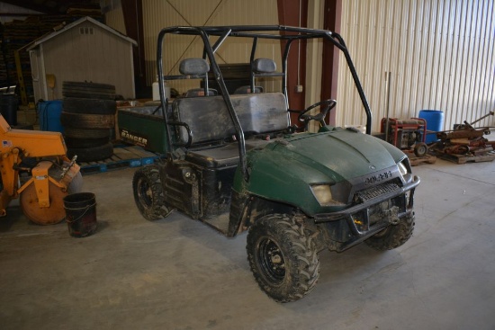 Polaris Ranger 4x4, shows 1,164 hrs, Manual Dump bed, w/ winch,add on seats