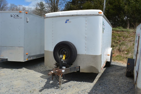 1999 Pace Enclosed Trailer Double Axle, Side Entry Door and Drop Down Ramp