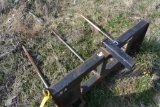 Skid steer 3 prong bale fork by SBS