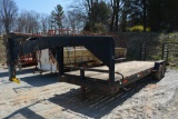 2004 Kaufman Gooseneck Black Flatbed Trailer, Radial Rubber 235/80R16 (65%)