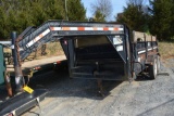 2005 14’x7’ Dump Trailer Goose neck Trailer, single double axle, 235/35R16