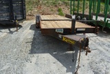 2009 Kaufman 24' Tilt Bed Trailer, Double Axle Trailer, 80R-16 Radial Rubbe