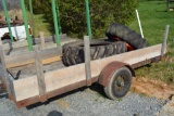 Home made 6’x12’ single axle trailer w/ 12” side boards