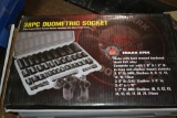 38 pc. Socket set 3/8” and ½” drive, Metric and Standard, NIB