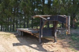 32 ft, Trailer World Gooseneck Trailer w/ Top deck 3', double axle w/ Tie D