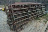 8 - Portable 12 ft Corral Panels w/ Feet (12 x Bid)