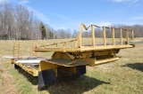 1966 Phelan Single Axle, Heavy Duty Construction Trailer w/ Top Deck, 20ft