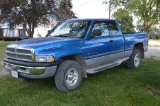 1997 Dodge 1500, 5.9L V8 Magnum, Like New 265-75 R16 Tires, Blue, Extended
