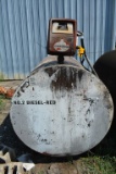 500 Gallon Fuel Tank With Electric Pump Red Fuel