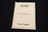 Avery V, Plow & Attachments Parts Manual