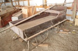 Wood Buckboard Wagon Box on Sleigh Runners w/ 