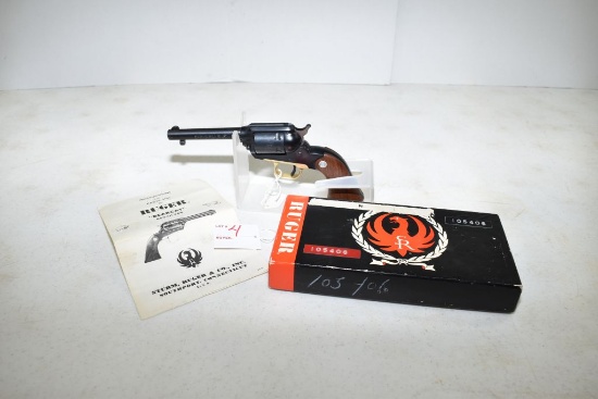 Ruger Bearcat 4” Revolver, 22LR, SN-105406,Walnut Grips, Brass Trigger Guar