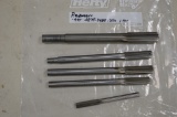 Set of 5 like new Reamers. .495, .6875, .7485, .7500, 1.001