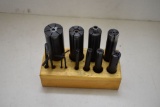 Set of 8 Collets for holding cylinders