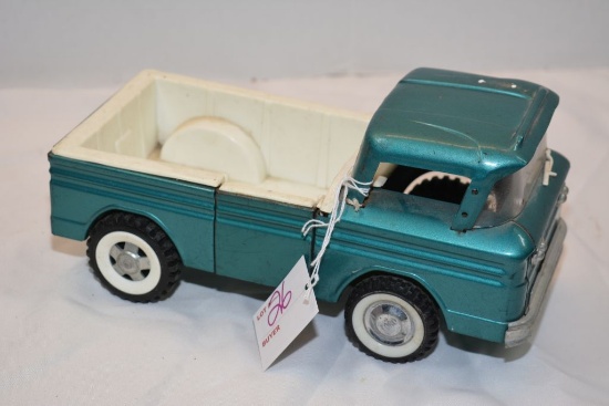 Structo Ford Green Pickup Truck, Side Ramp Door